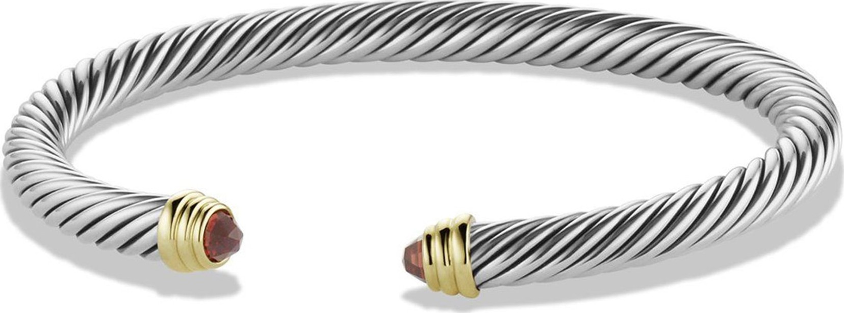 David Yurman Cable Classics Bracelet with Semiprecious Stones & 14K Gold, 5mm