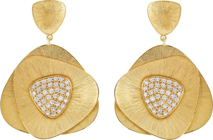 Hueb Bahia 18k Gold Diamond Drop Earrings