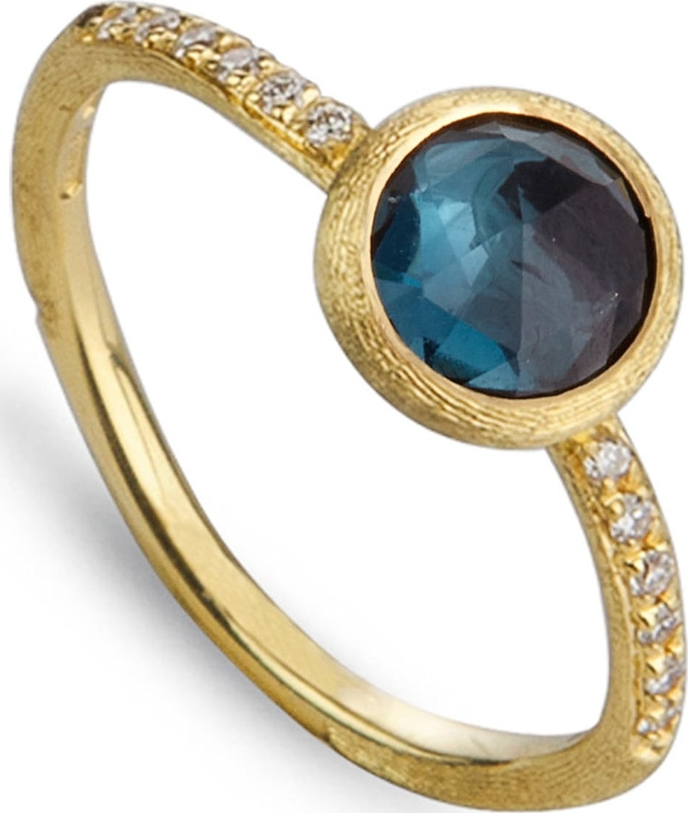 Marco Bicego 'Jaipur' Tourmaline & Pavé Diamond Stackable Ring