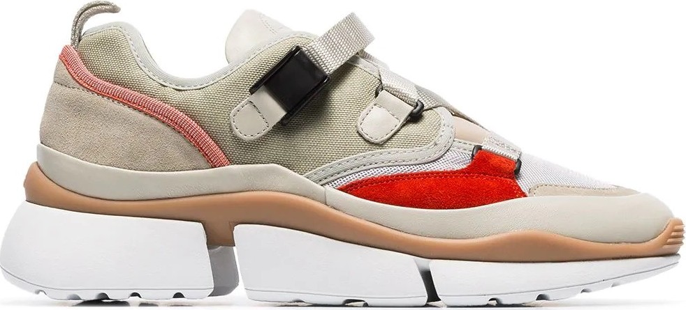 Chloe multicoloured Sonnie mesh leather sneakers