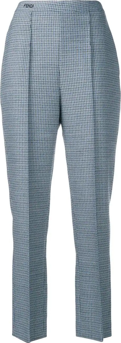 Fendi cropped high-waisted trousers