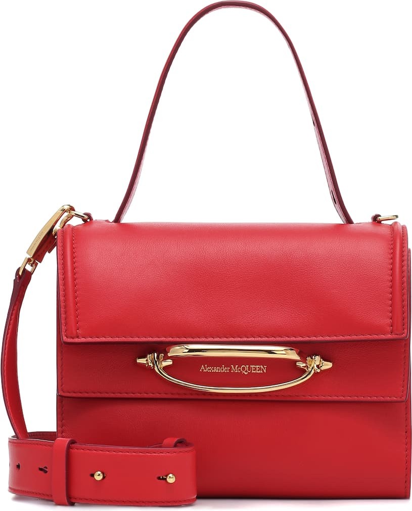 Alexander McQueen The Story leather shoulder bag
