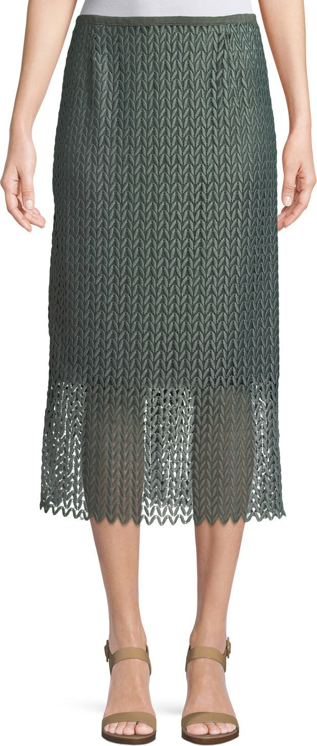 Lafayette 148 New York Robby Lambent Lace Slim Skirt