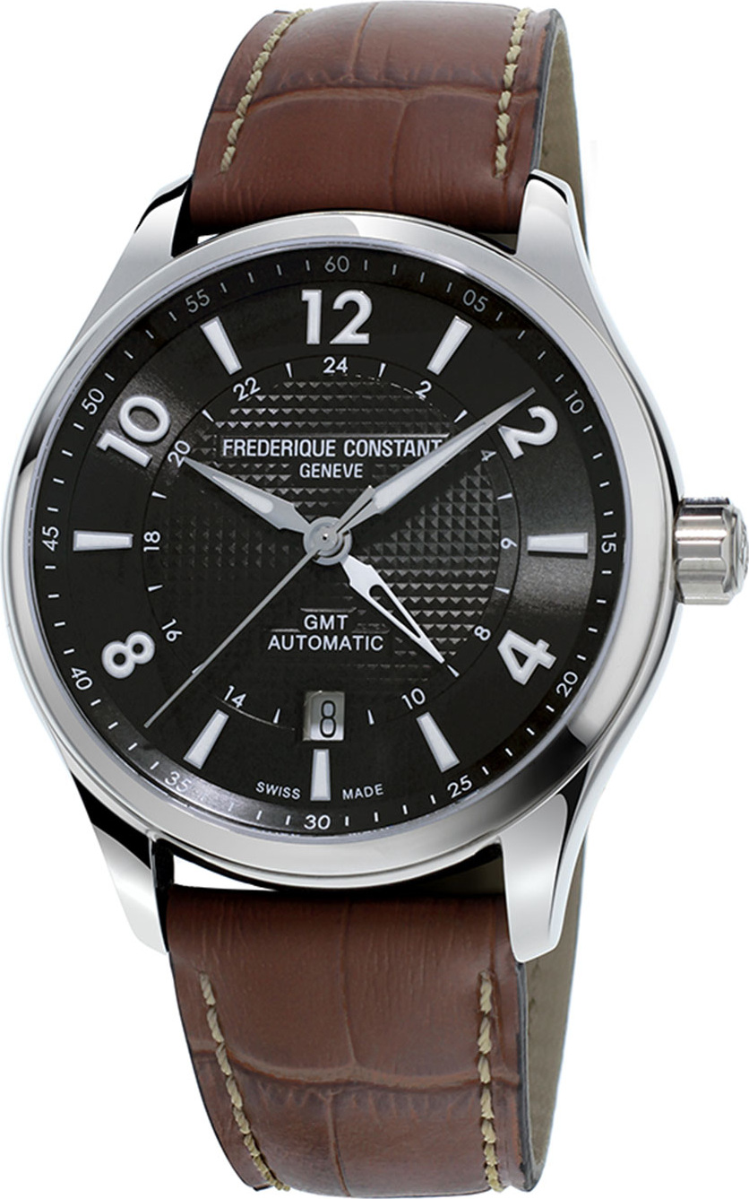 Frederique Constant 42mm Men's Runabout Automatic GMT Watch