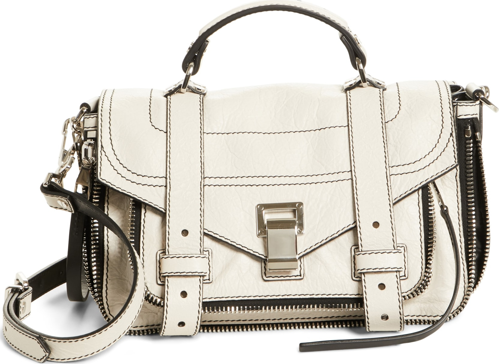 Proenza Schouler Tiny PS1 Paper Leather Satchel