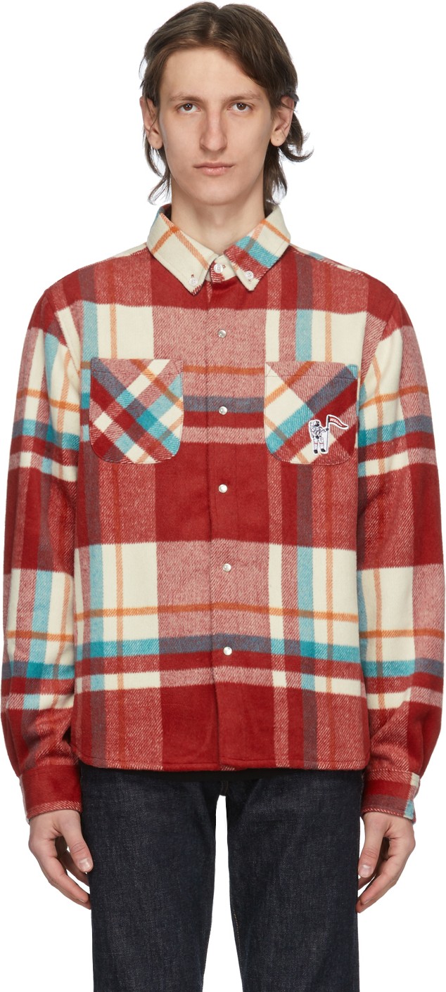 Billionaire Boys Club Red Check Over Shirt