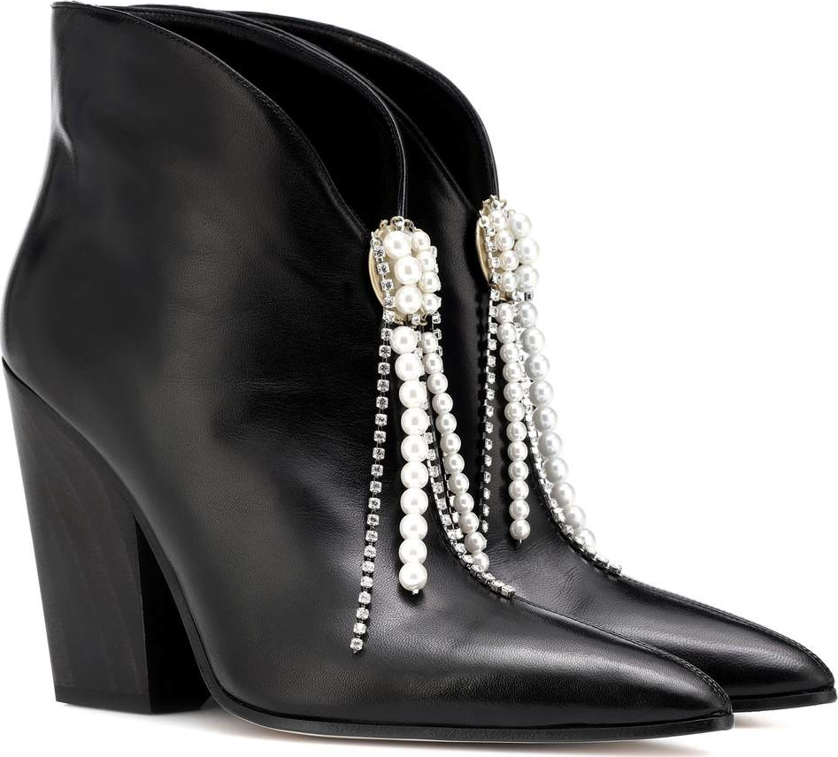 Magda Butrym Crystal-embellished ankle boots