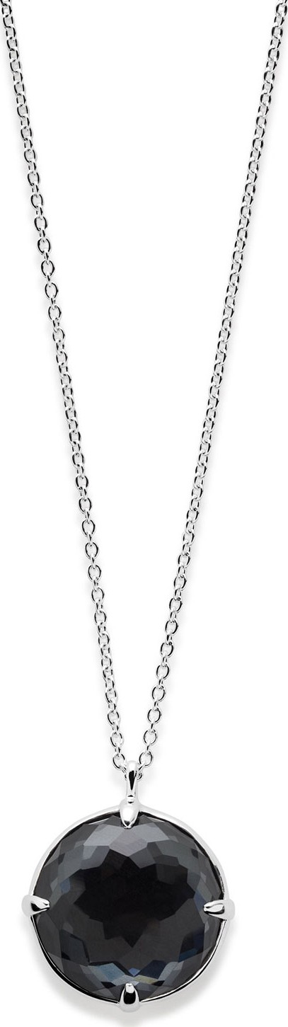 IPPOLITA Rock Candy Silver Pendant Necklace in Hematite Doublet  31