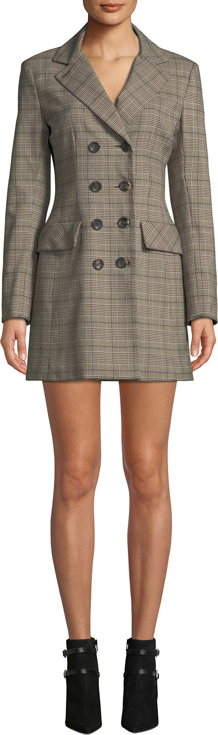 Nanette Lepore Espionage Mini Dress in Plaid