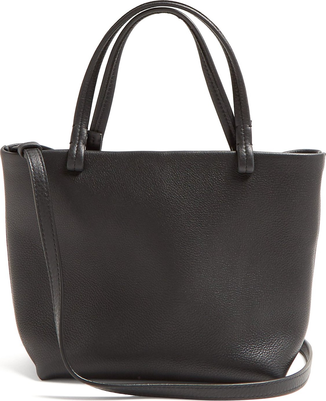 THE ROW Park grained-leather cross-body bag