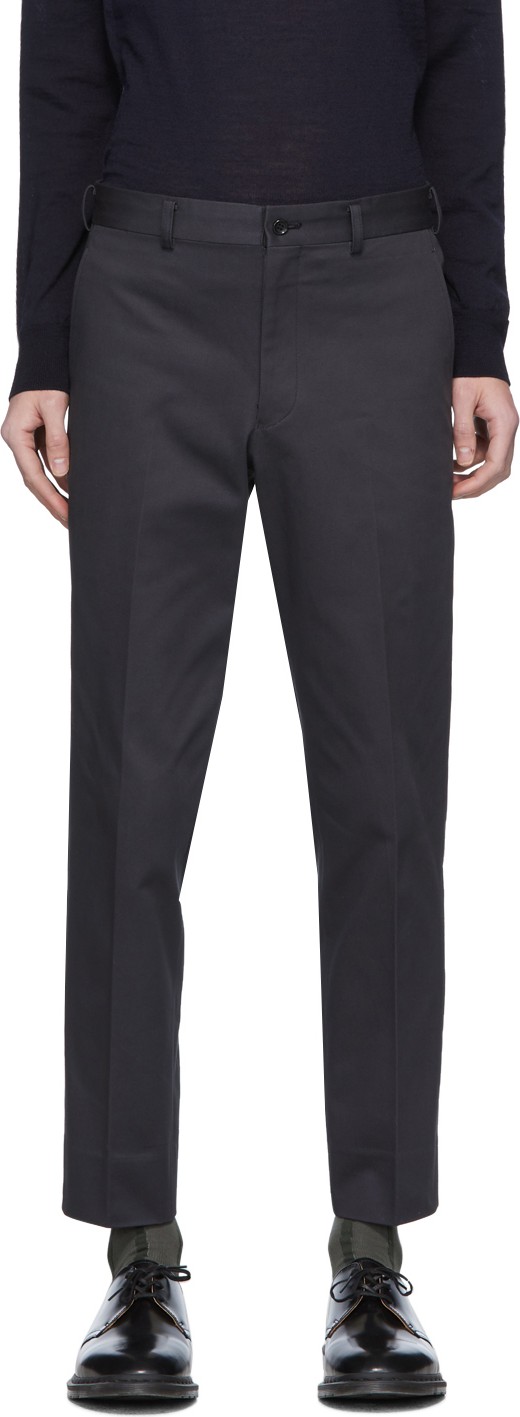 Comme des Garçons Homme Deux Black Cloth Trousers