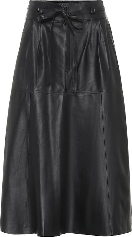 Polo Ralph Lauren Leather midi skirt