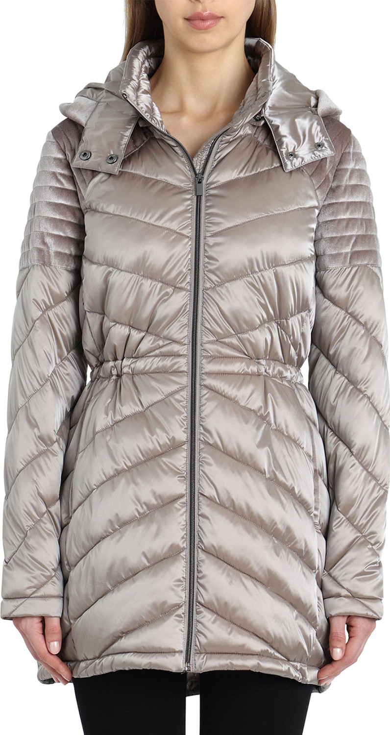 Badgley Mischka Mallory Quilted Puffer Coat