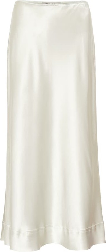 Lee Mathews Stella silk-satin slip skirt
