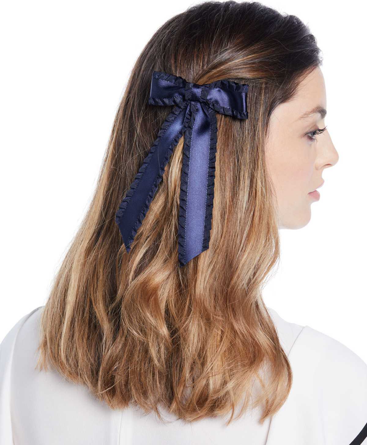 Jennifer Behr Olivia Silk Bow Barrette