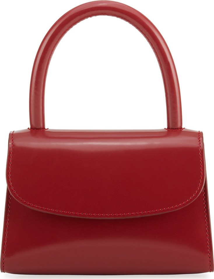 By Far Semi-Patent Mini Top Handle Bag