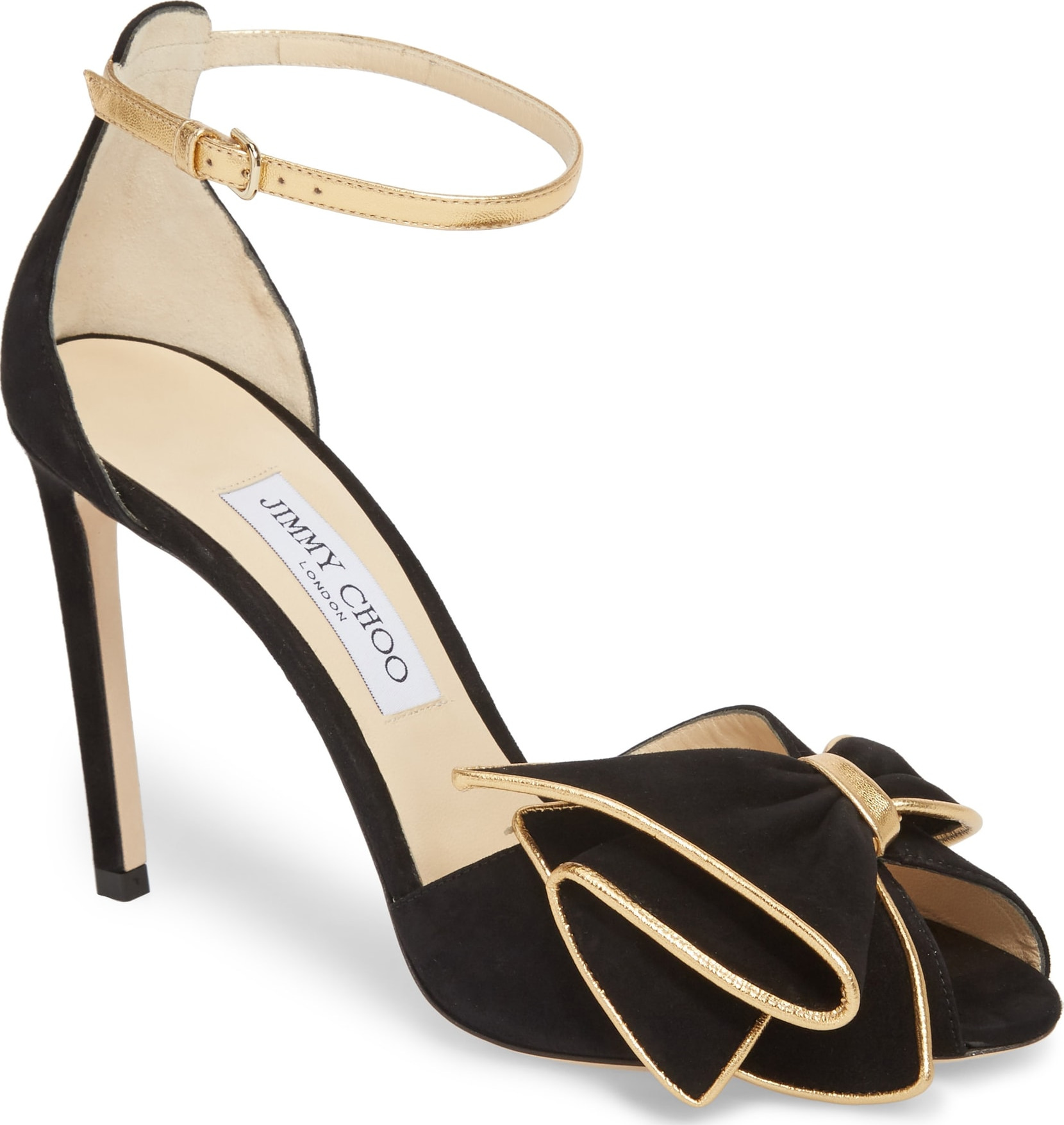 Jimmy Choo Karlotta Bow Ankle Strap Sandal