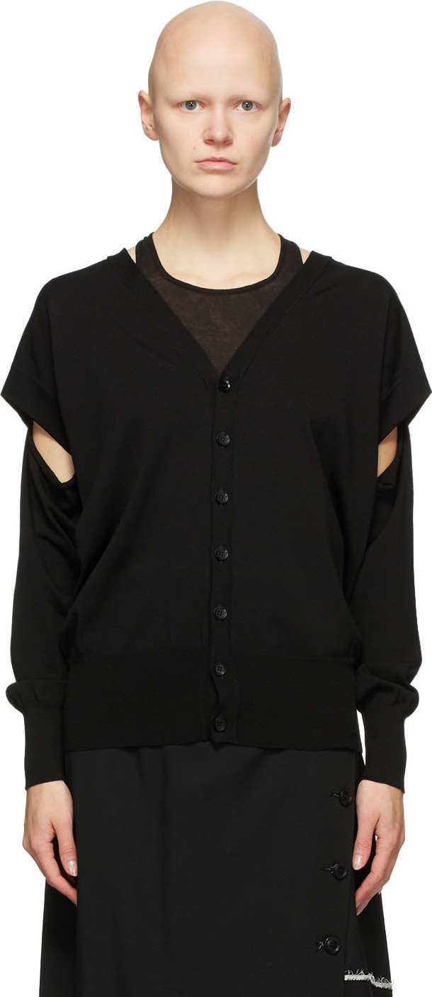 Y's By Yohji Yamamoto - Black Ah Open Cardigan
