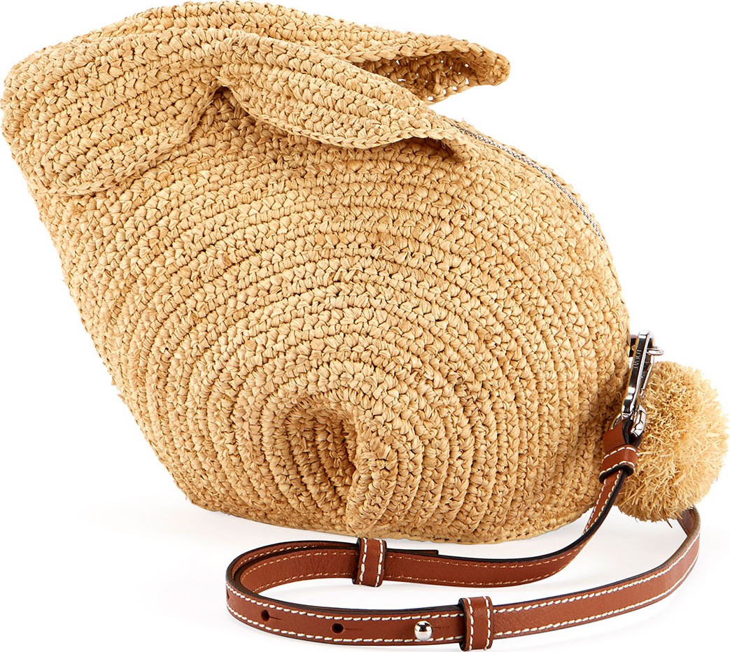 LOEWE Bunny Raffia Mini Crossbody Bag