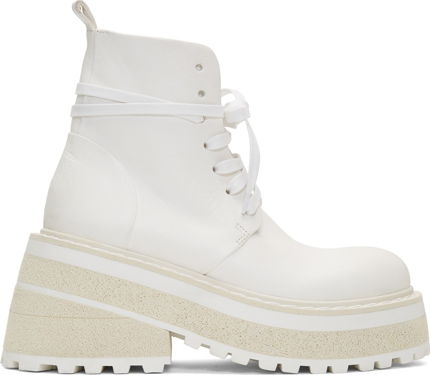 Marsell White Anfibio Boots