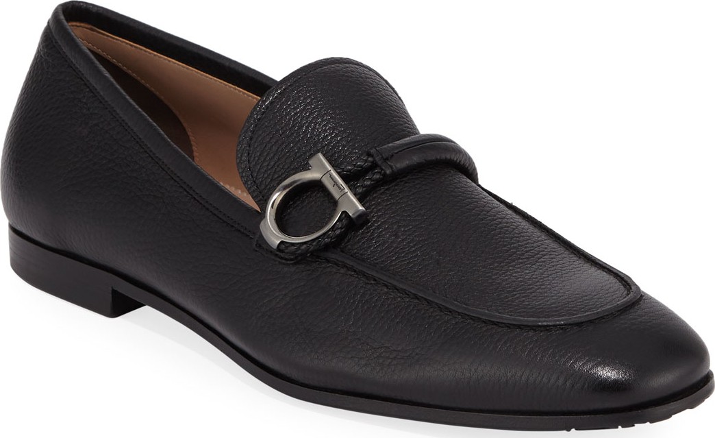 Salvatore Ferragamo Men's America Dress Calfskin Loafers