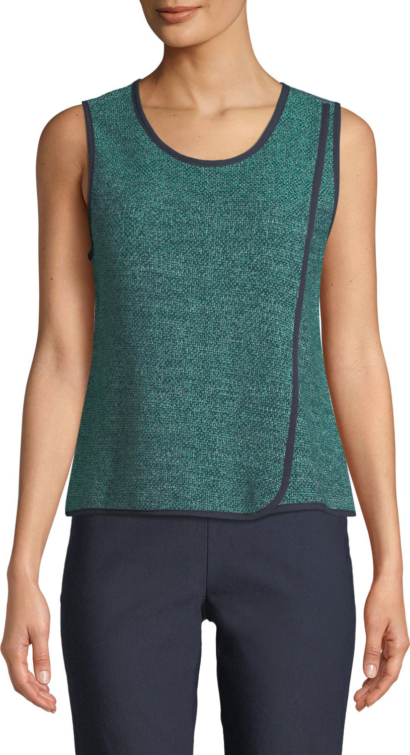 NIC+ZOE Scoop-Neck Speckled-Knit Tank