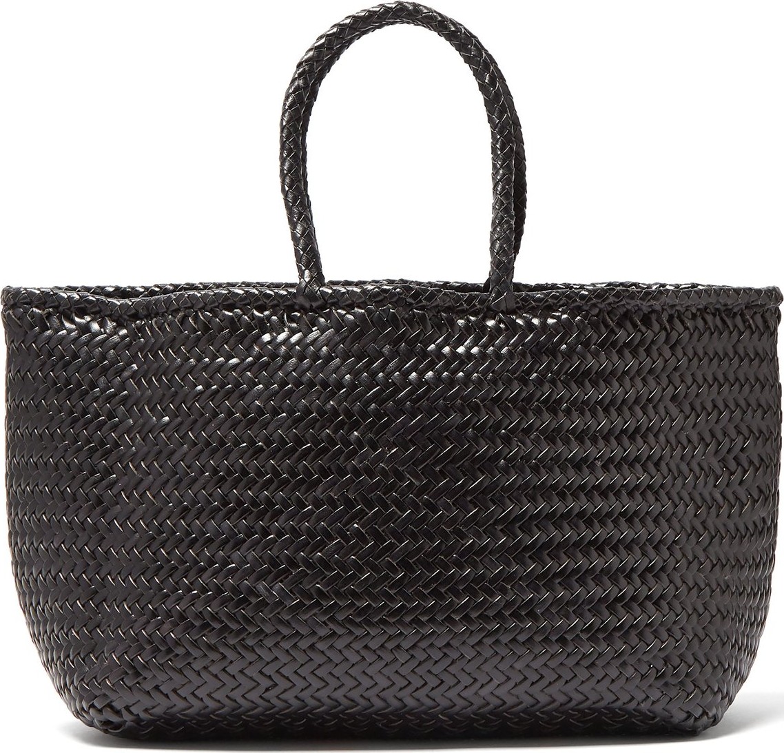 Dragon Diffusion Grace woven-leather basket bag