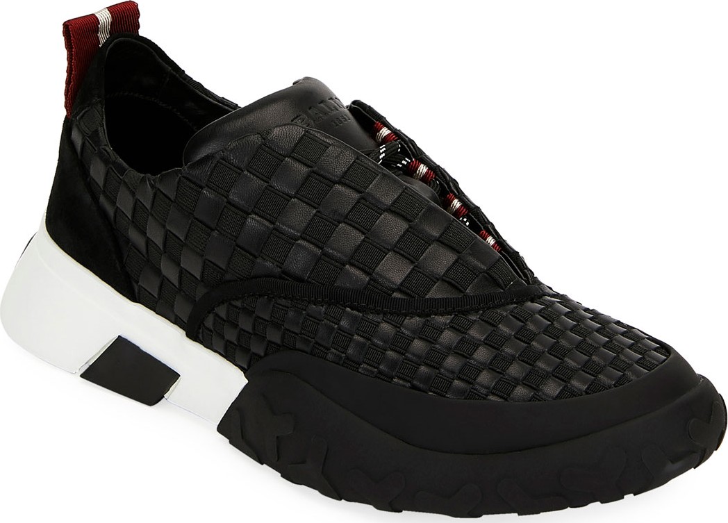 Bally Men's Geck Checkerboard Runner Sneakers