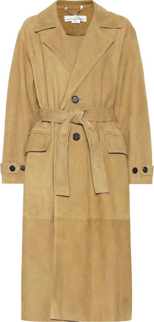 Golden Goose Deluxe Brand Belted suede coat
