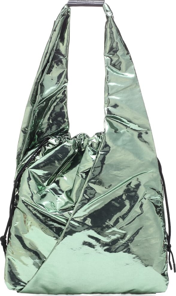 MM6 Maison Margiela Slouchy Medium metallic shoulder bag
