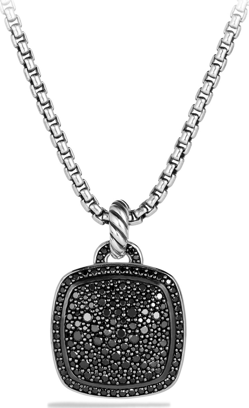 David Yurman Albion Pendant with Black Diamonds, 17mm
