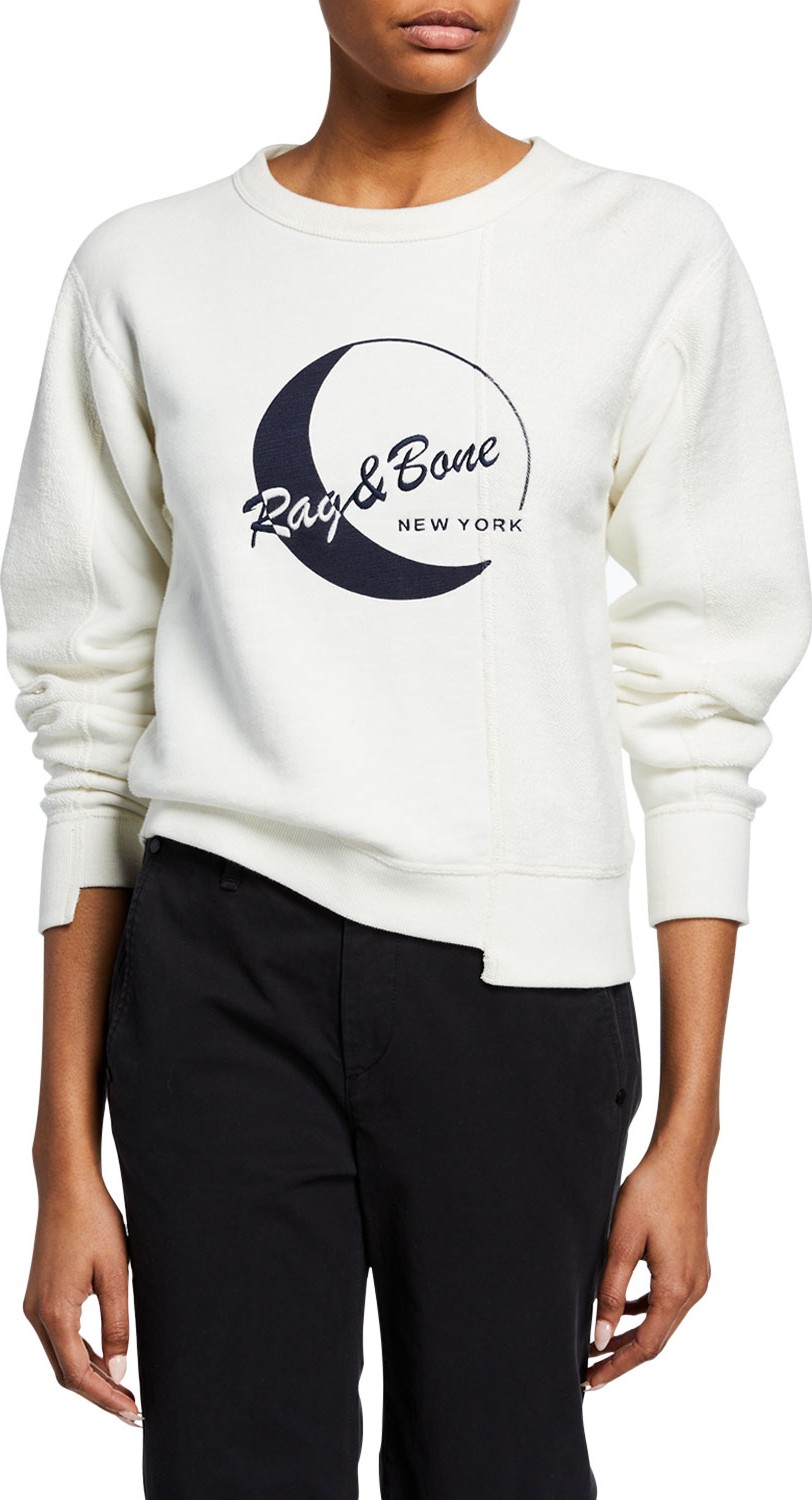 Rag & Bone RB Moon Reconstructed Sweatshirt
