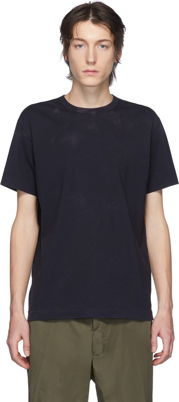 Comme des Garçons Homme Deux Navy Tie-Dye T-Shirt