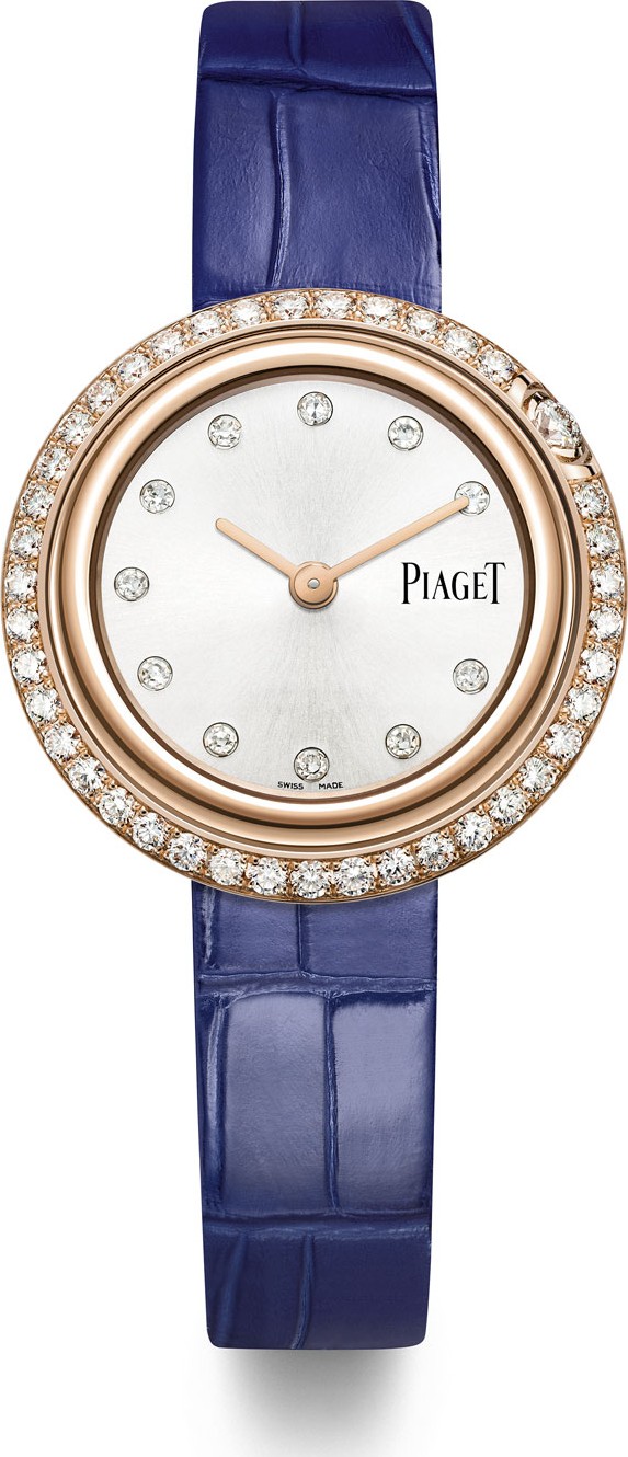 Piaget Possession 18k Rose Gold & Diamond Alligator Watch
