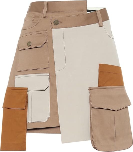 Monse Deconstructed cotton miniskirt