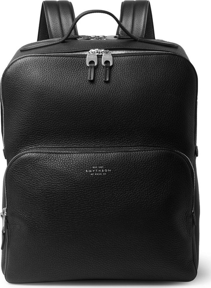 Smythson Burlington Full-Grain Leather Backpack