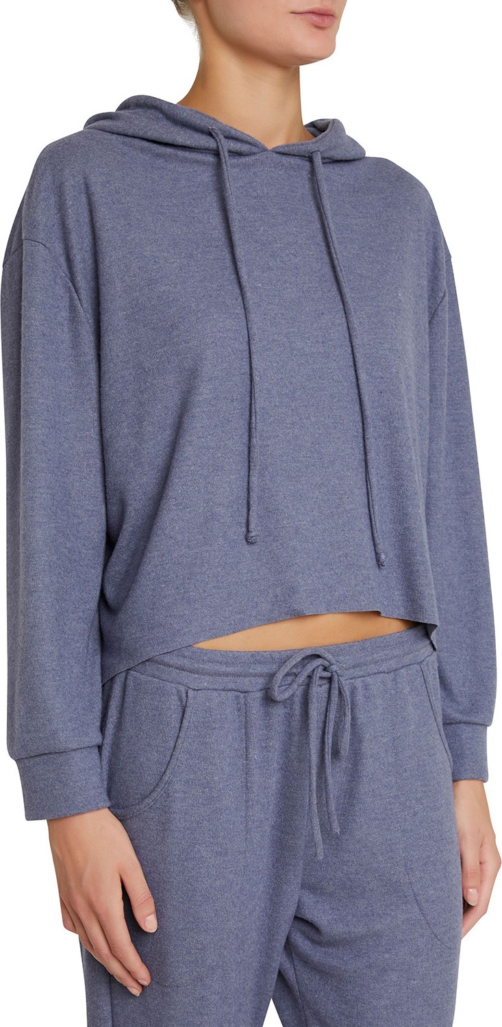 Eberjey Mina High-Low Lounge Hoodie Sweatshirt