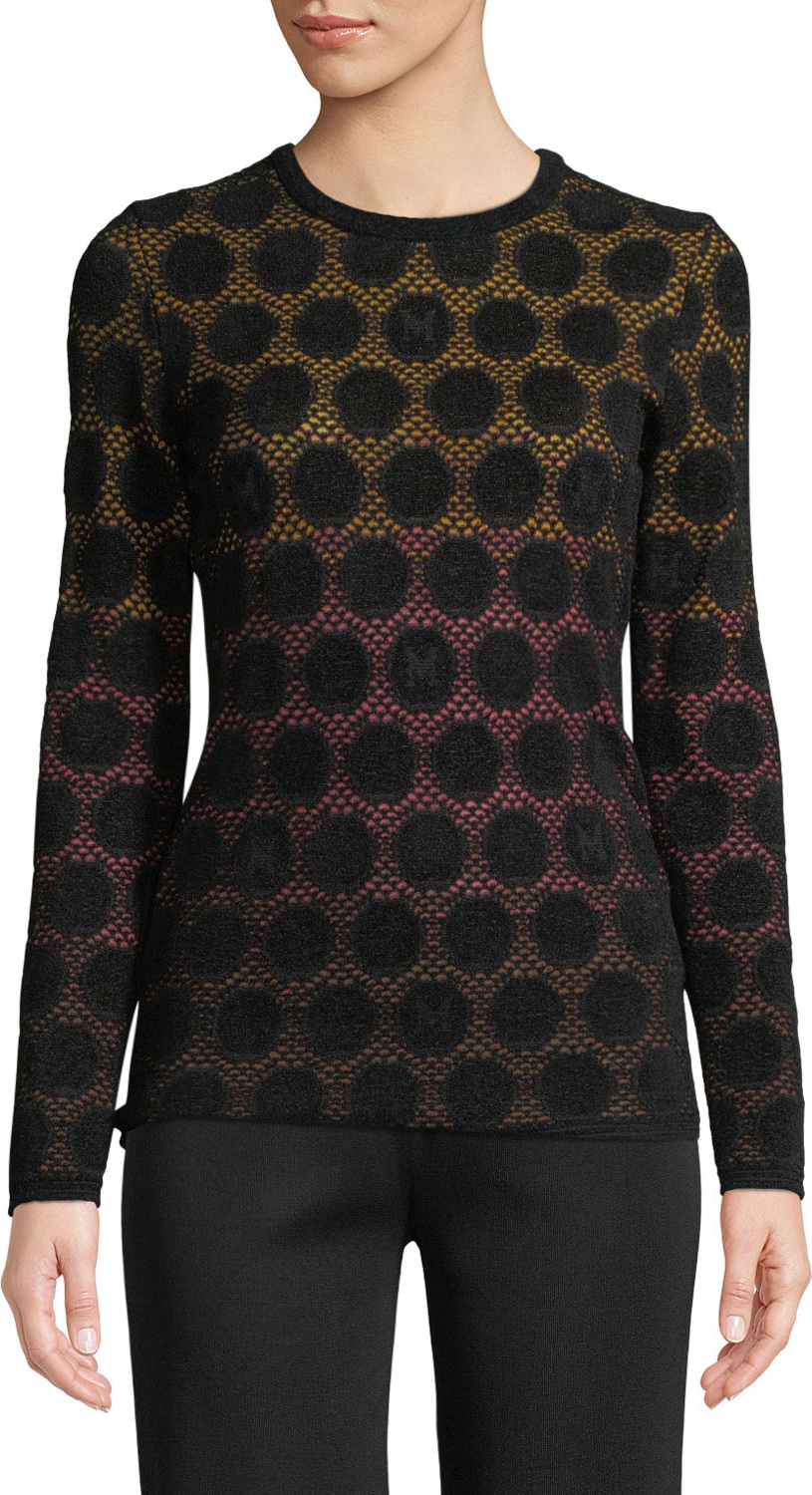 M Missoni Geometric Ombré Dot Top