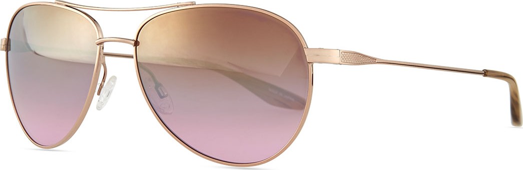 Barton Perreira Universal Fit Lovitt Mirror Aviator Sunglasses