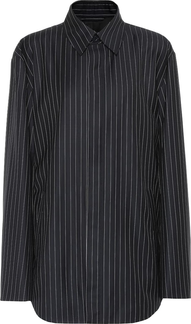 Balenciaga Striped wool and cashmere jacket