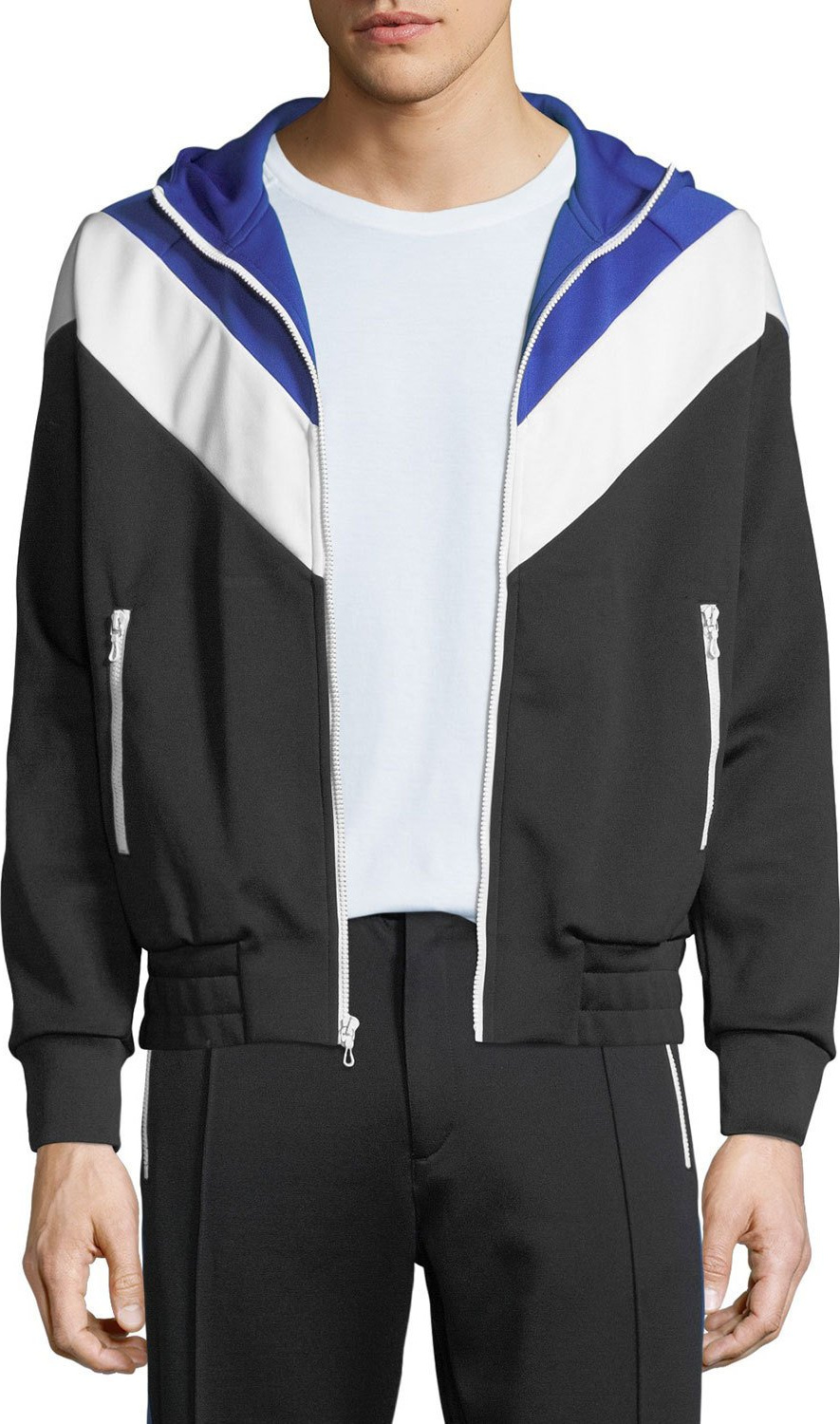 Rag & Bone Men's Colorblock Zip-Front Hoodie