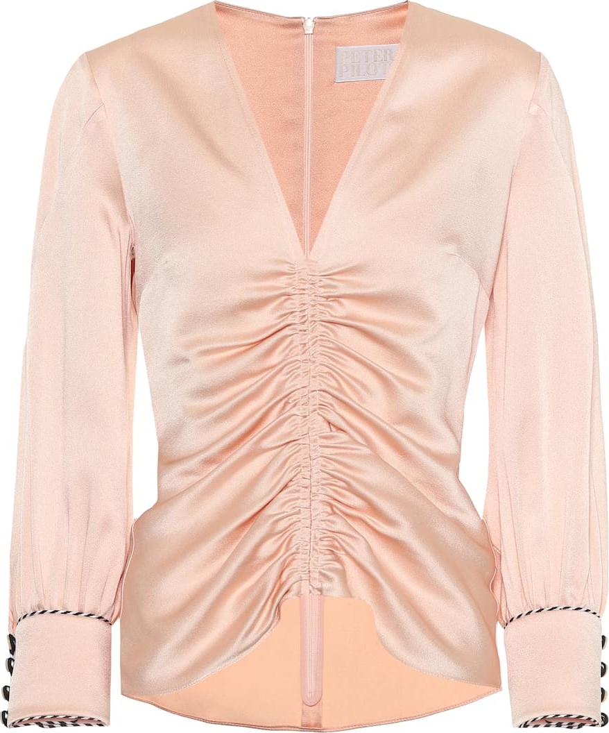 Peter Pilotto Satin crêpe top