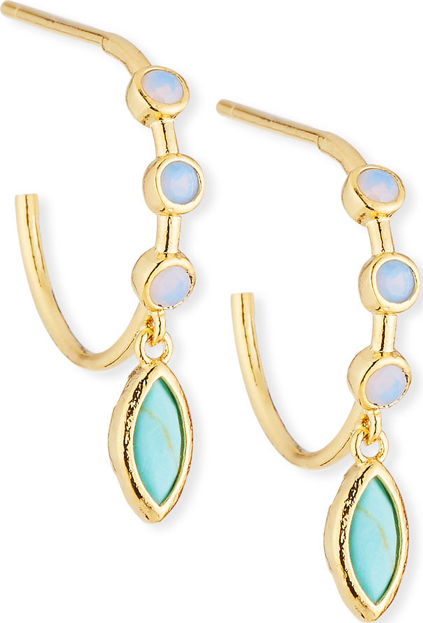 Tai Opal Hoop Earrings w/ Drop