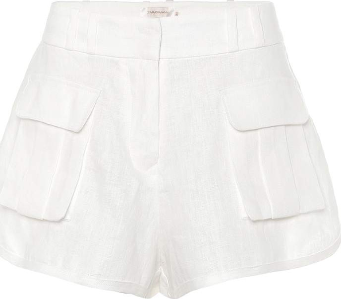 Zimmermann Golden Skater linen shorts