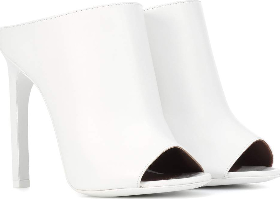 Givenchy Leather open-toe mules