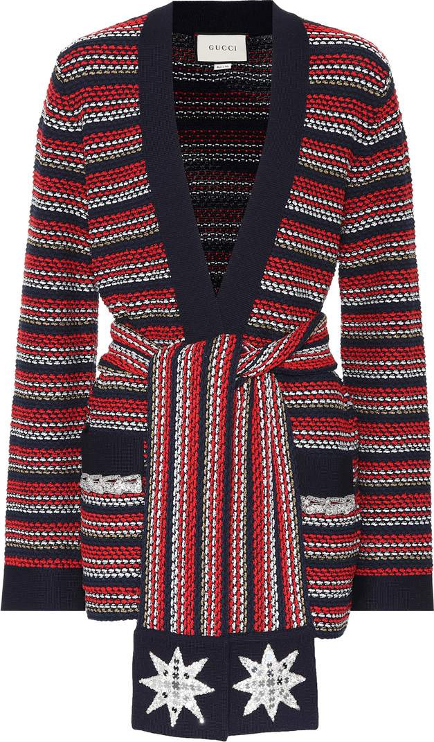 Gucci Striped bouclé jacket