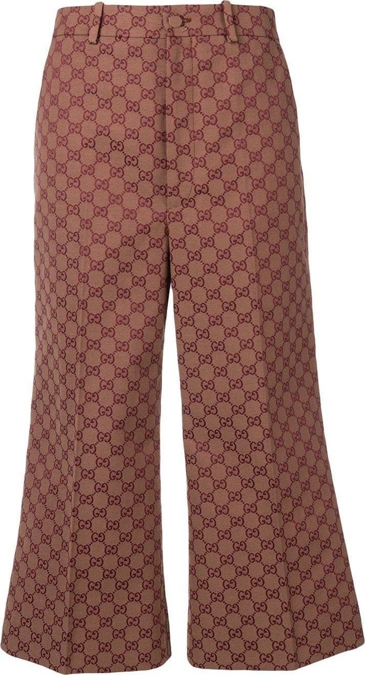 Gucci GG wool canvas culotte pant
