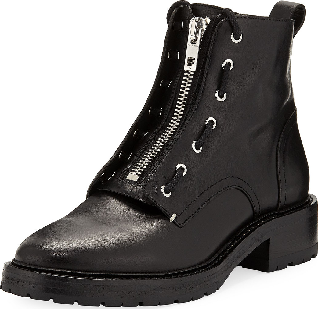 Rag & Bone Cannon Leather Combat Boots