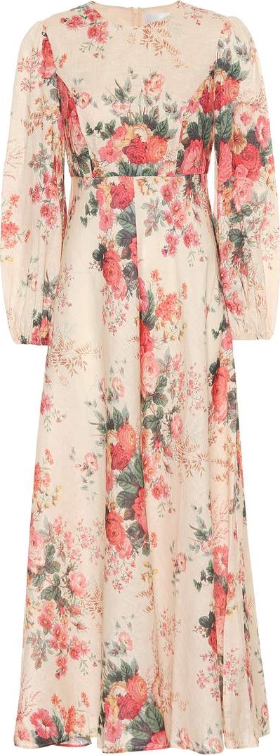 Zimmermann Laelia floral linen maxi dress