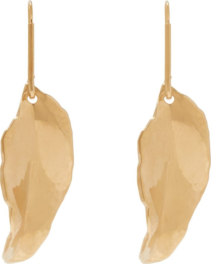 Marni Leaf hook earrings